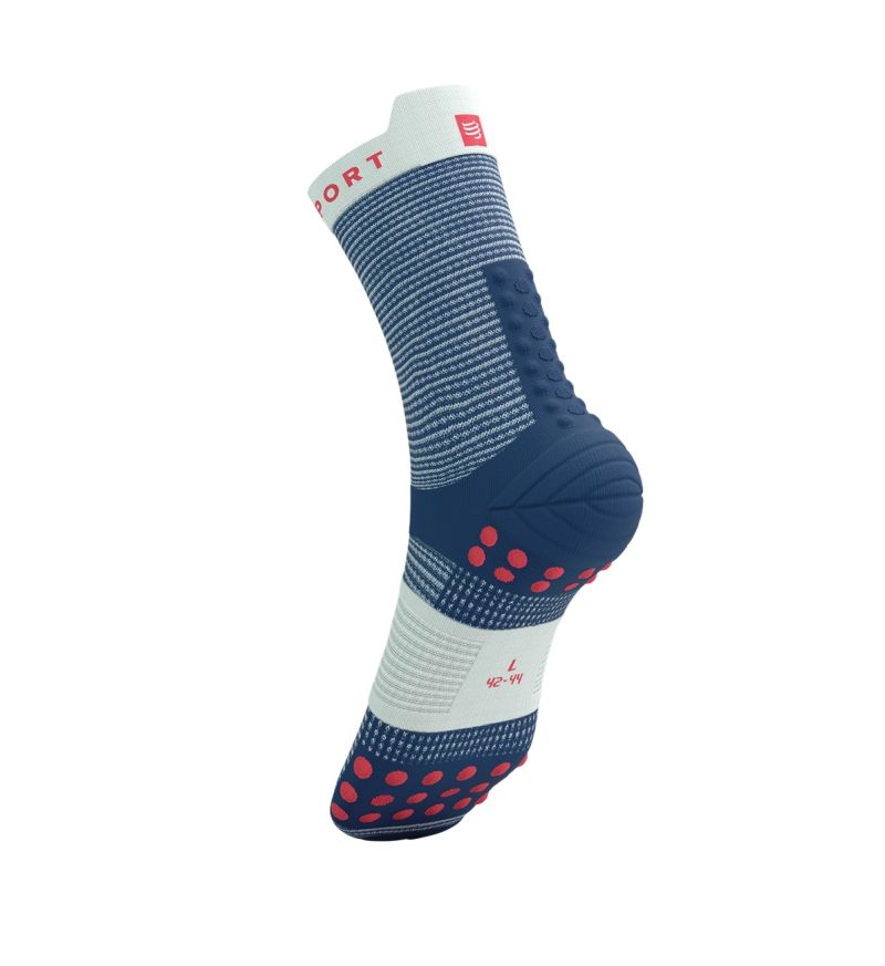 Compressport Pro Racing v4.0 Run High 1P - blues/sugar