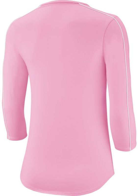 Nike Court Women 3/4 Sleeve Top - pink rise/white/white/white