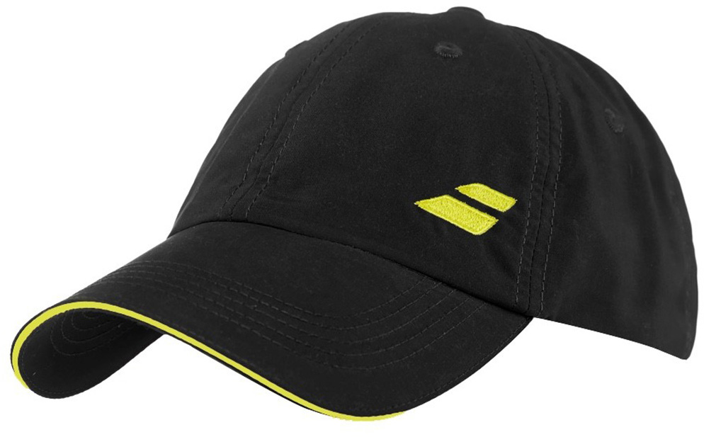 Babolat Basic Logo Cap - black/blazing yellow