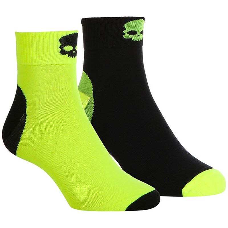 Hydrogen Box Performance Socks - 2 pary/black/yellow fluo