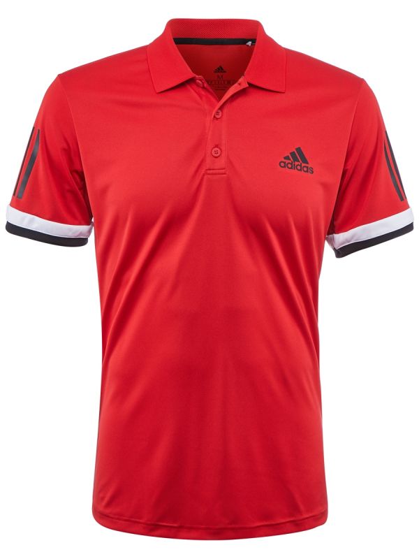 Adidas Club 3-Stripes Polo - scarlet Adidas Club 3-Stripes Polo - scarlet