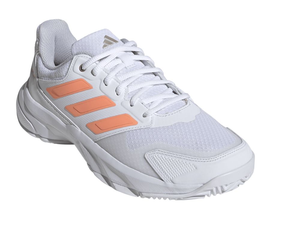 Adidas CourtJam Control 3 W - cloud white/beam orange/crystal white