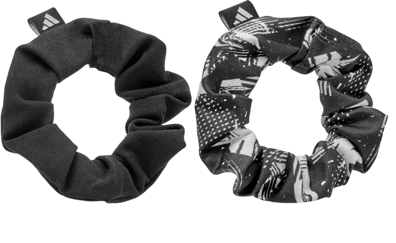 Adidas Hair Scrunchies 2P - black/white Adidas Hair Scrunchies 2P - black/white