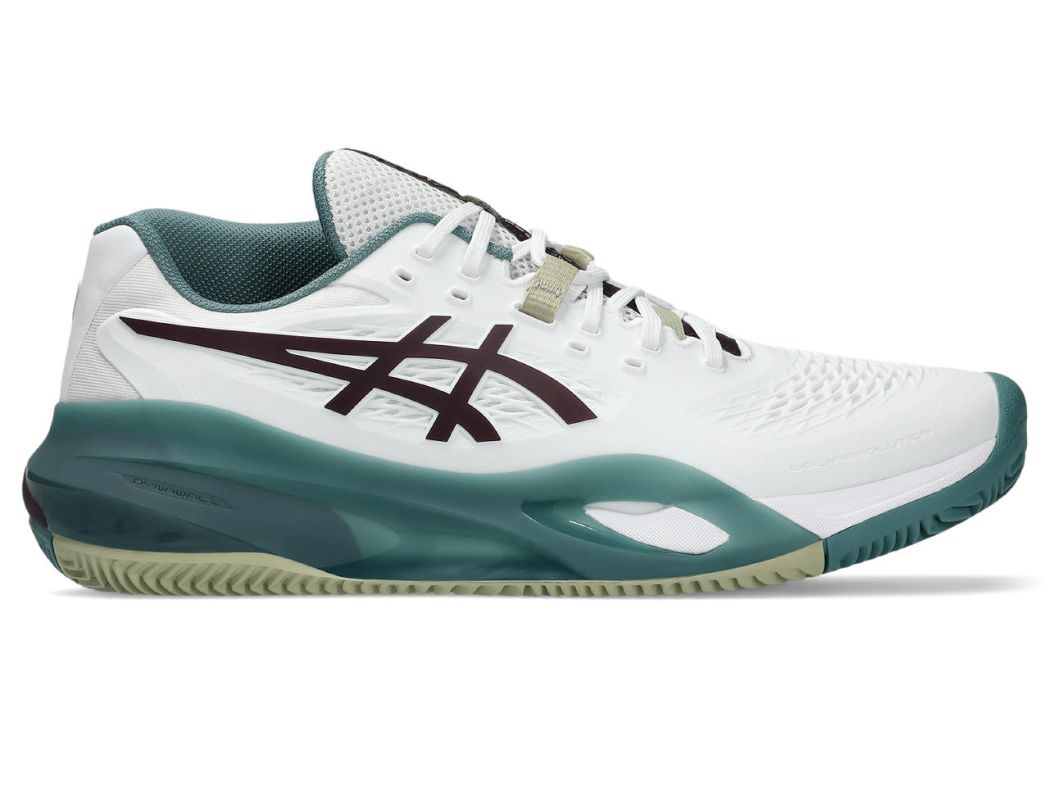 Asics Gel-Resolution X Clay - white/dark aubergine