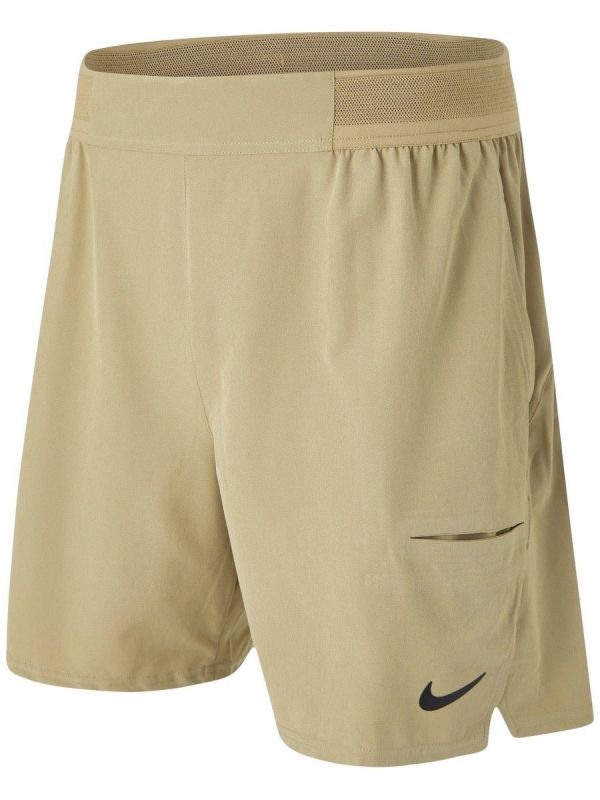 Nike Court Dri-Fit Advantage Short 7in M - parachute beige/black