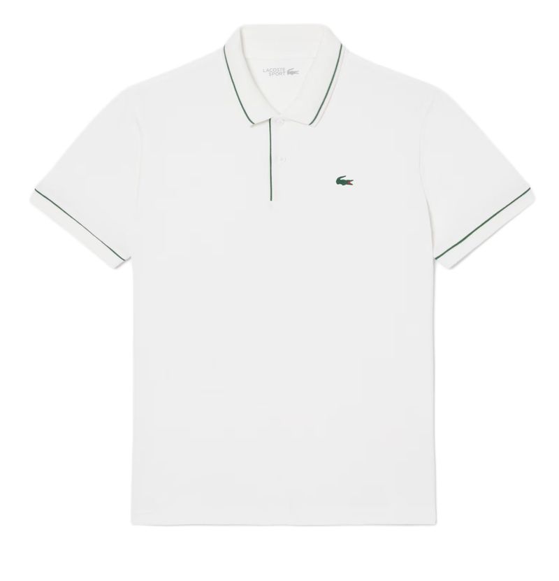 Męskie polo Lacoste Heat Regulating Mini Piqué Golf - white