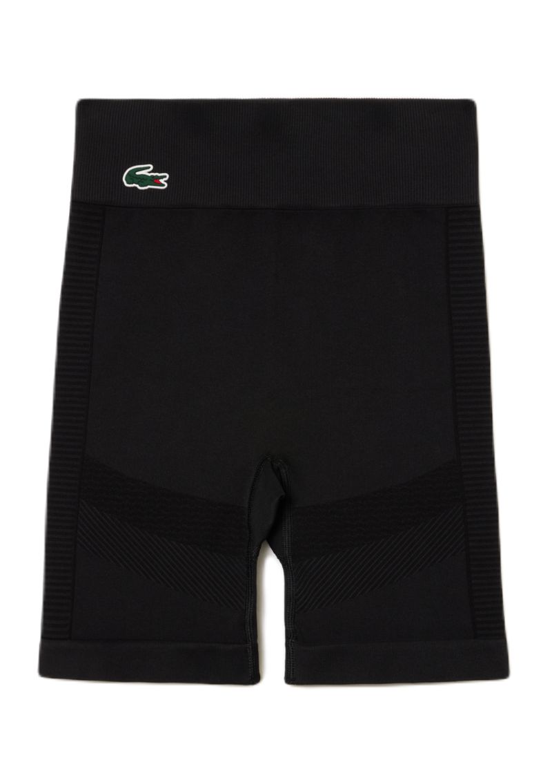 Lacoste Women's Seamless Sport Bike Shorts - black Lacoste Women's Seamless Sport Bike Shorts - black