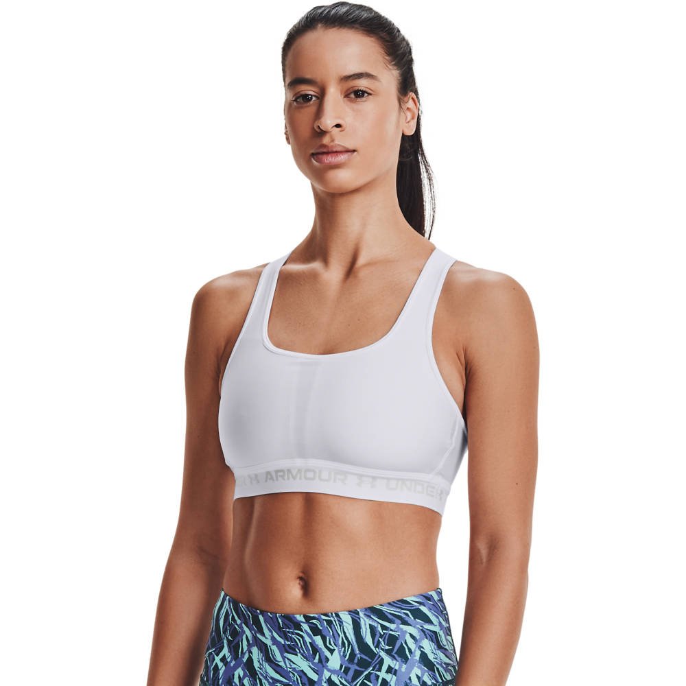 Under Armour Crossback Mid Bra - white