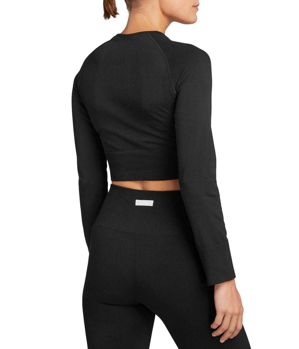 10000011_BK001_1 Björn Borg Stockholm Seamless Crop Top W