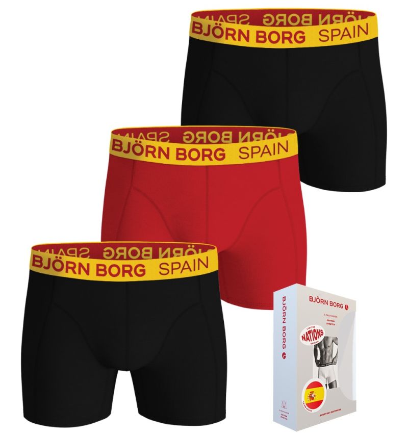 Björn Borg Cotton Stretch Spain 3P - multicolor