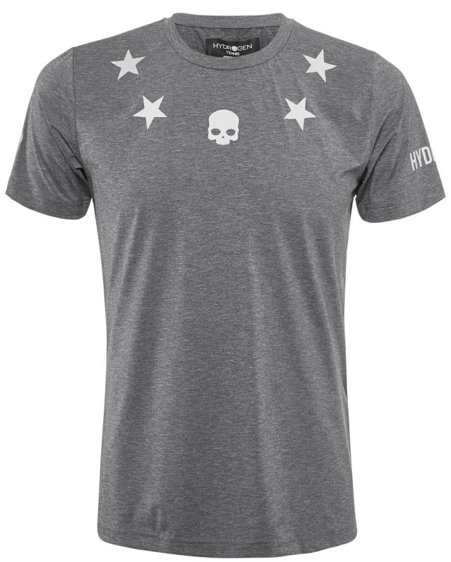 Hydrogen Tech Stars T-Shirt - anthracite melange