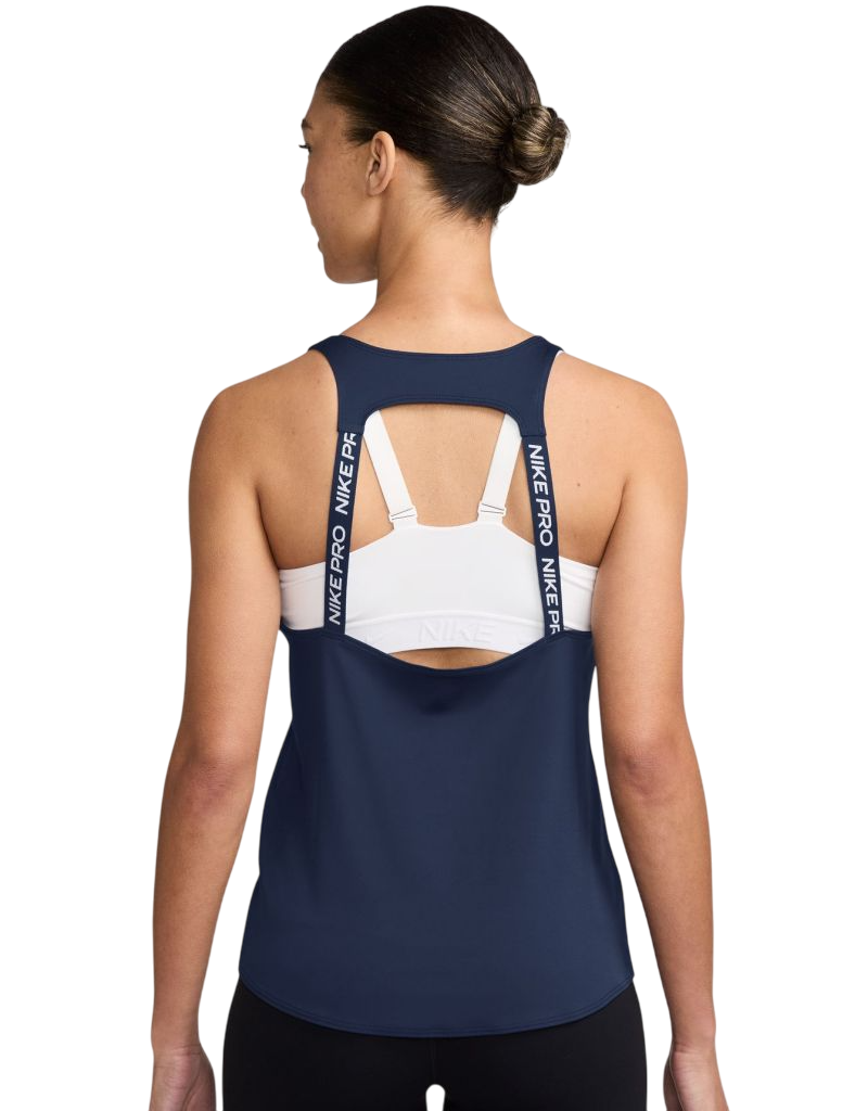 Nike Dri-Fit Pro Tank - midnight navy/white