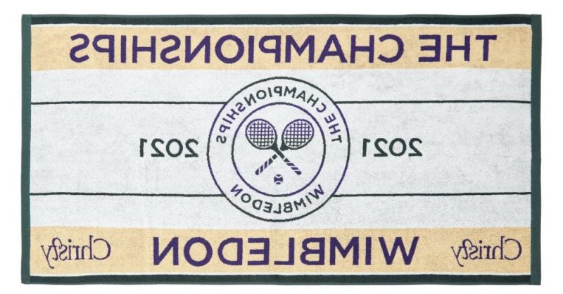 43008135572_0349 Wimbledon Championship Towel with Hygro Technology - green/purple