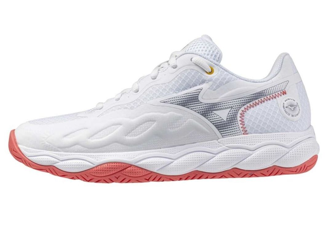 Mizuno Wave Enforce Court AC - white/blue granite/calypso core