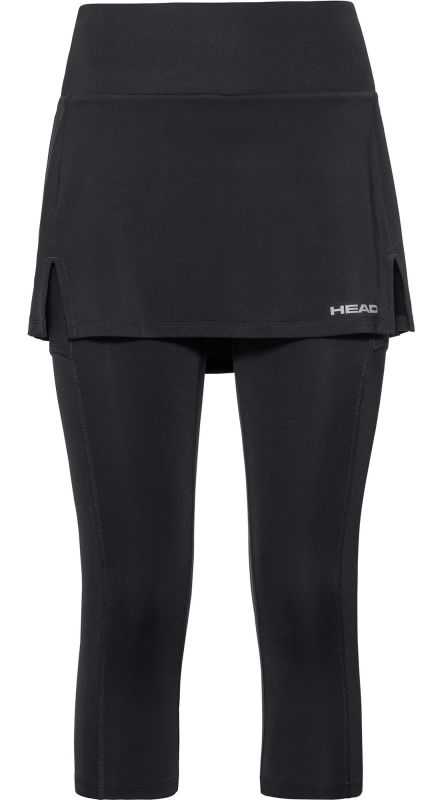 head-club-3-4-tights-skort-black-1 Head Club 3/4 Tights Skort - black