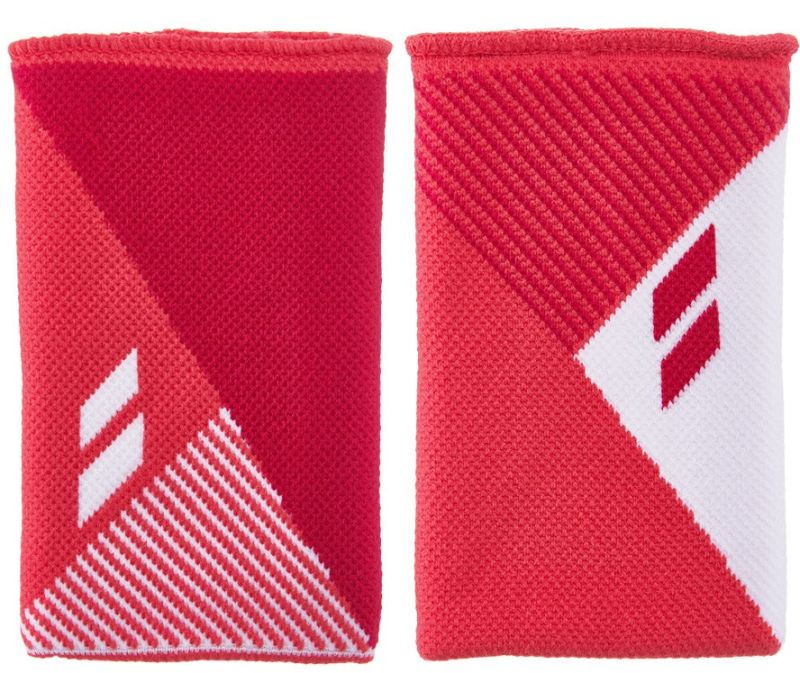 Babolat Reversible Jumbo Wristband - red rose/calypso coral