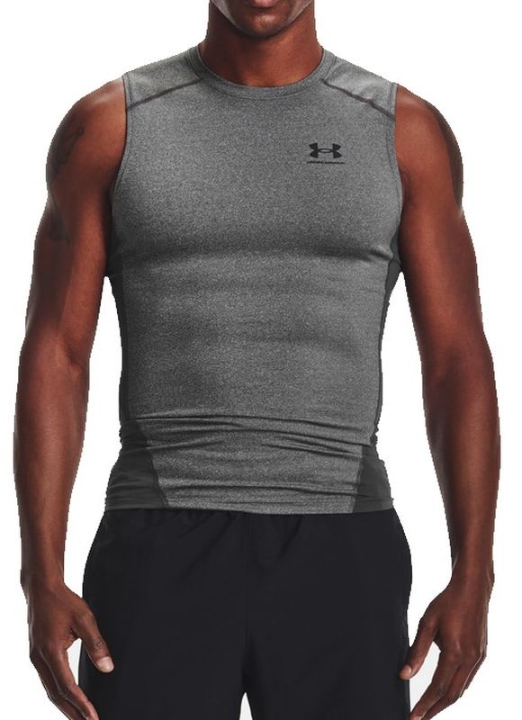 Under Armour HeatGear Armour Comp Sleeveles M - carbon heather/black