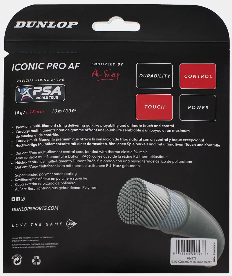 Dunlop Iconic Pro AF (10 m) - black