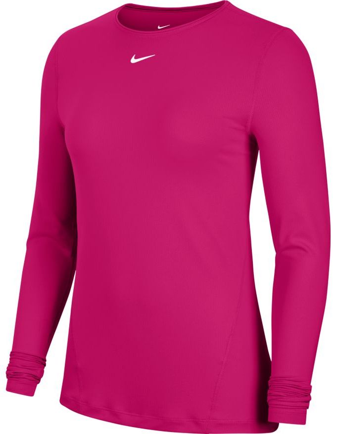 Nike Pro Top LS All Over Mesh - fireberry/white Nike Pro Top LS All Over Mesh - fireberry/white