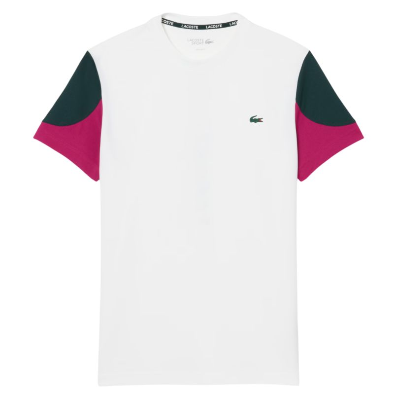Lacoste Sport Printed Colour-Block - white/green/fuchsia pink