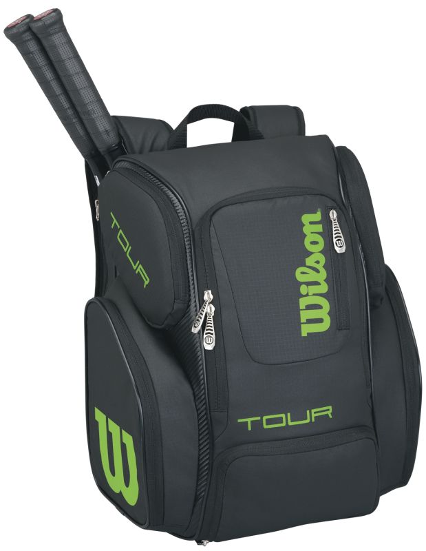 wilson-tour-v-backpack-large-black-lime-1 Wilson Tour V Backpack Large - black/lime