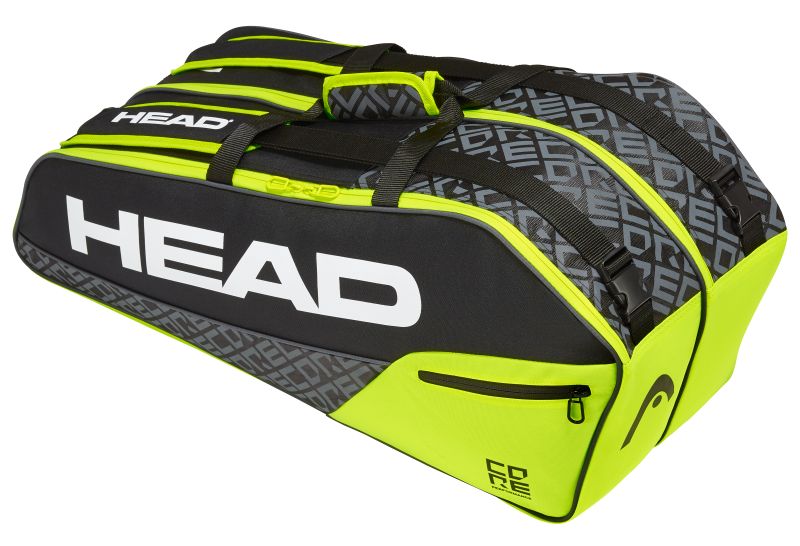 Head Core 6R Combi - black/neon yellow