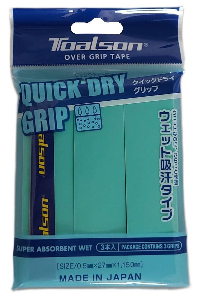 Toalson Quick Dry Over Grip 3P - green