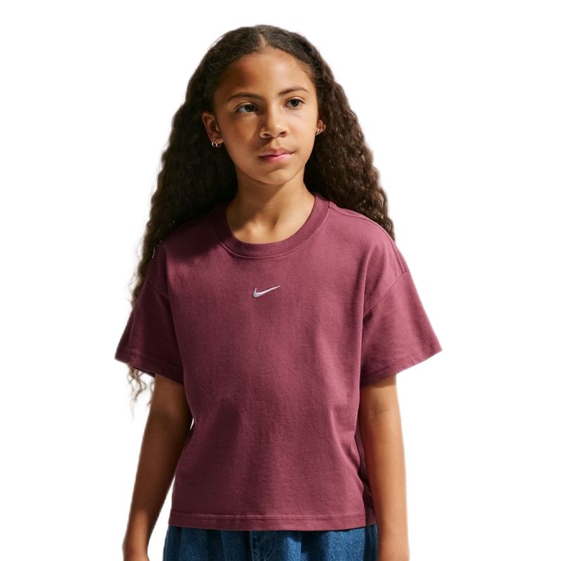 Koszulka dziewczęca Nike Kids Sportswear Essential - pink smoke