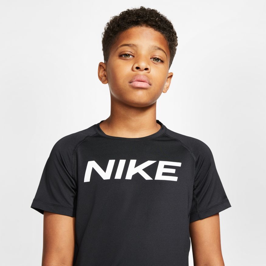 Nike Pro SS FTTD Top - black/white