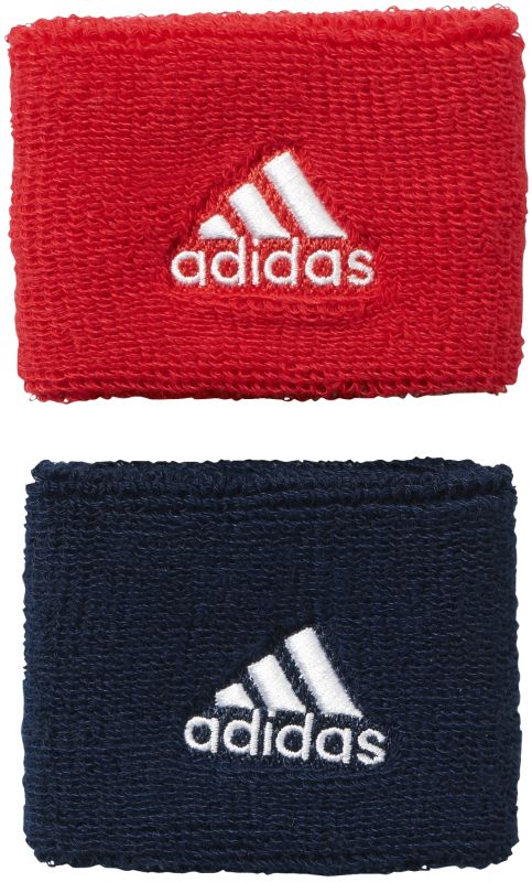 Adidas Tennis Wristband S (OSFM) - ray red/collegiate navy/white