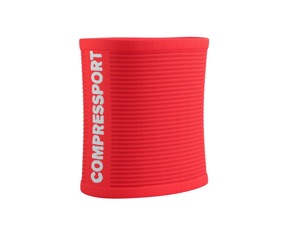 Compressport Sweatbands 3D.Dots - fluo red/white