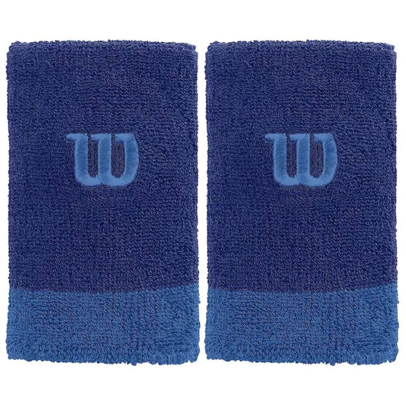 Wilson Extra Wide Wristband - mazarine blue/prince blue/prince blue