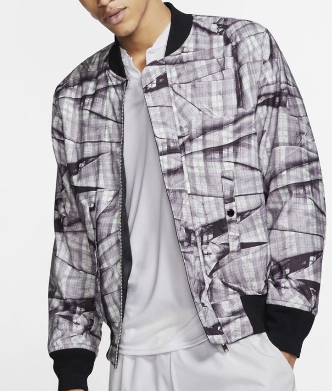 Nike Court Slam LN Men's Tennis Jacket - black/white