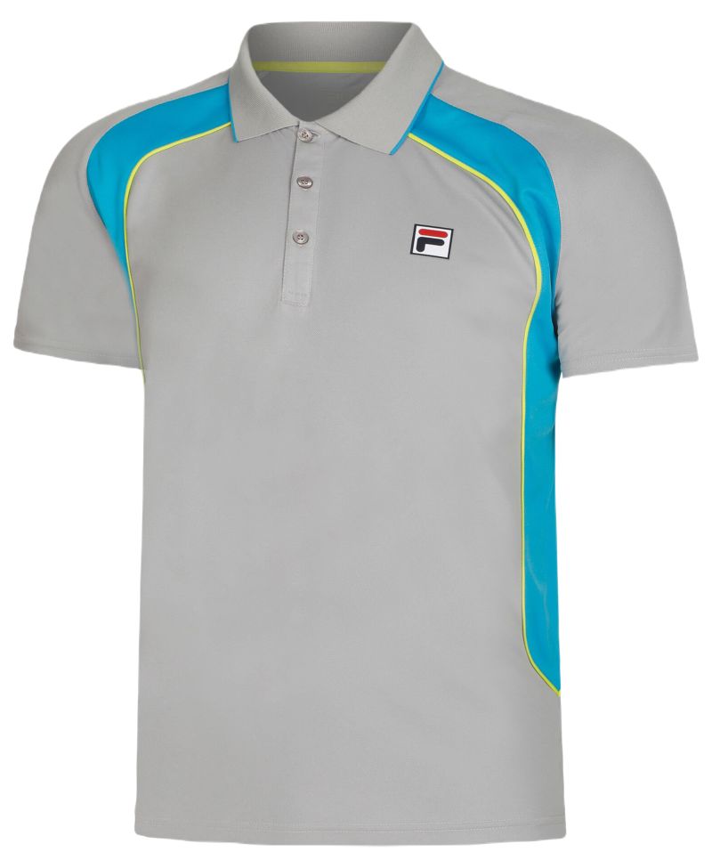 Fila Austarlian Open Harrison Polo Shirt - silver scone/hawaiian ocean Fila Austarlian Open Harrison Polo Shirt - silver scone/hawaiian ocean