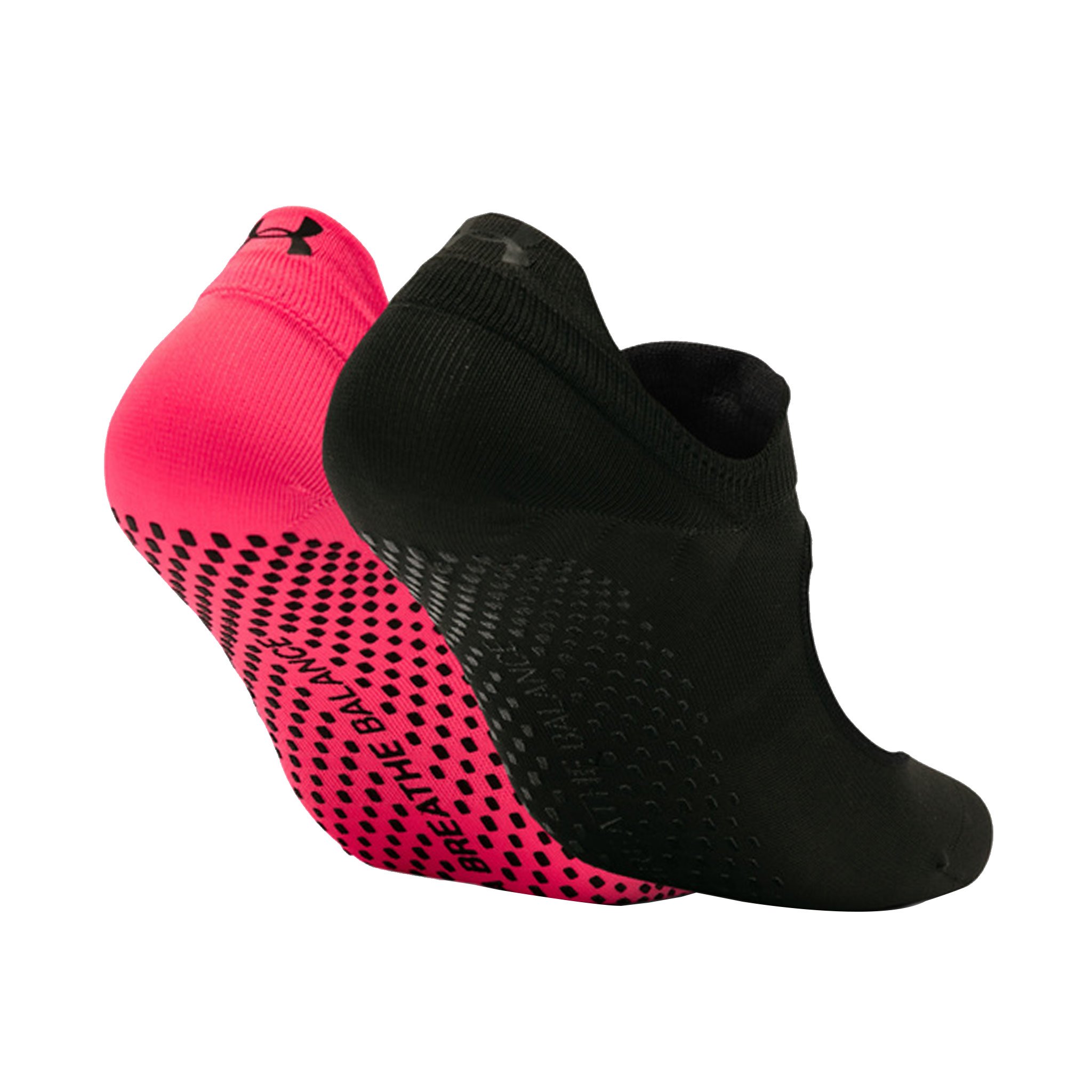 Under Armour Women's UA Breathe Balance 2P Socks - black/cerise