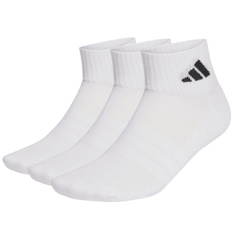 Adidas Cushioned Sportswear Ankle 3P - white/white/black Adidas Cushioned Sportswear Ankle 3P - white/white/black