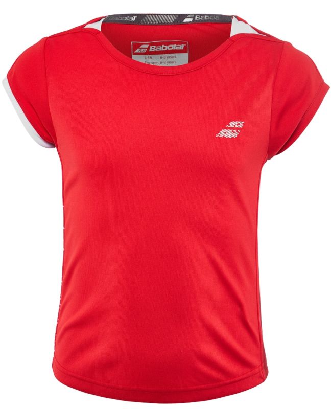 Babolat Performance Cap Sleeve Top Girl - hibiscus