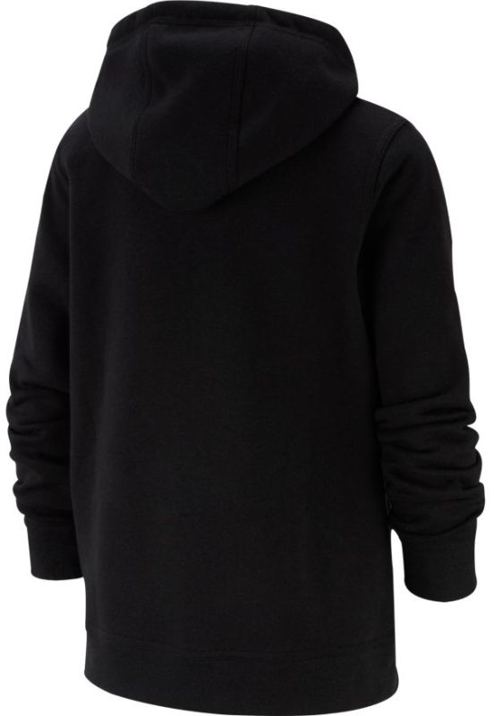 Nike NSW Hoodie FZ Club B - black/black/white