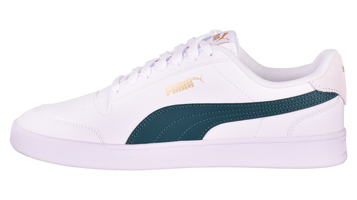 Puma Shuffle - white/varsitygreen/gold