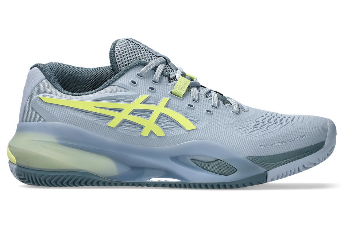Asics Gel-Resolution X Clay - grey blue/pistachio