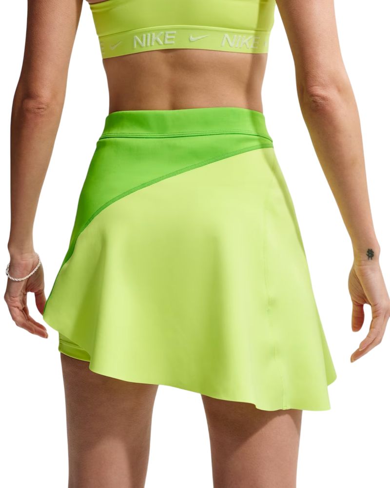 Nike Court Slam Dri-FIT High-Waisted Tennis - mean green/light lemon twist/black 