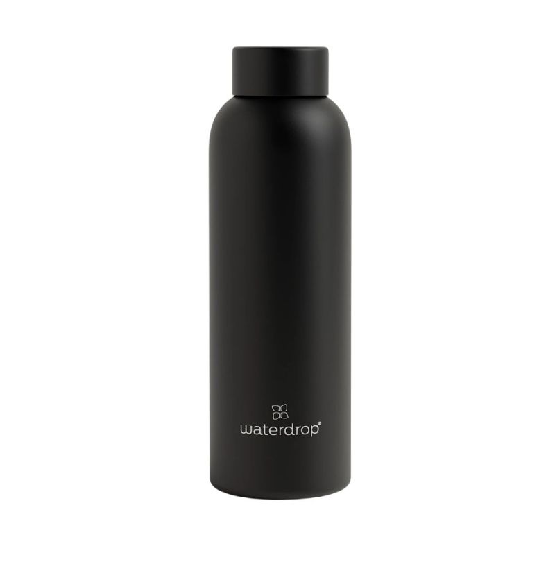 Waterdrop Thermo Steel Bottle (600ml) - black