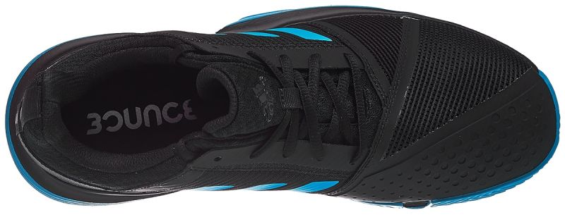 Adidas CourtJam Bounce M Clay - core black/shock cyan/white