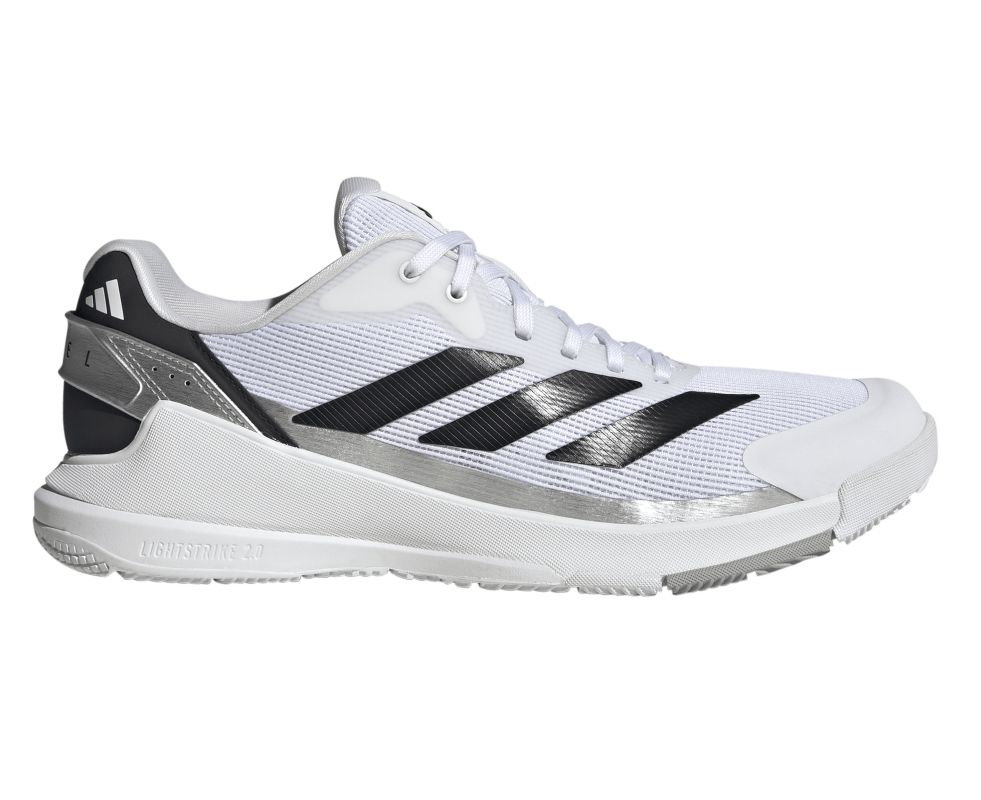 Męskie buty do padla Adidas Crazyquick LS Padel M - cloud white/core black/silver metallic
