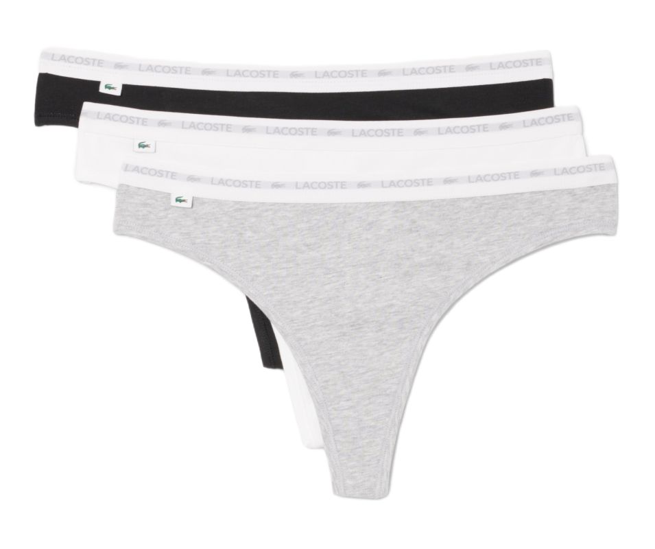 Lacoste Elastic Cotton Thongs 3P - multicolor