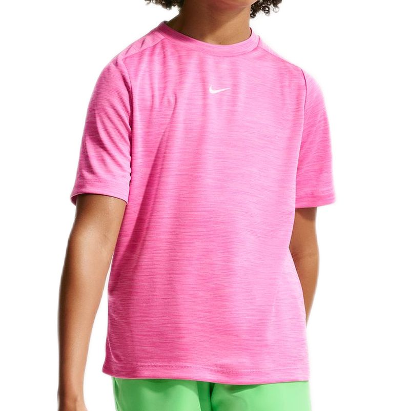 Koszulka dziewczęca Nike Boys Multi Dri-FIT Short-Sleeve - playful pink/pink risewhite