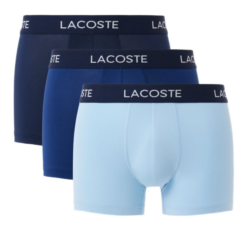Lacoste Microfiber Trunks 3P - navy blue/blue