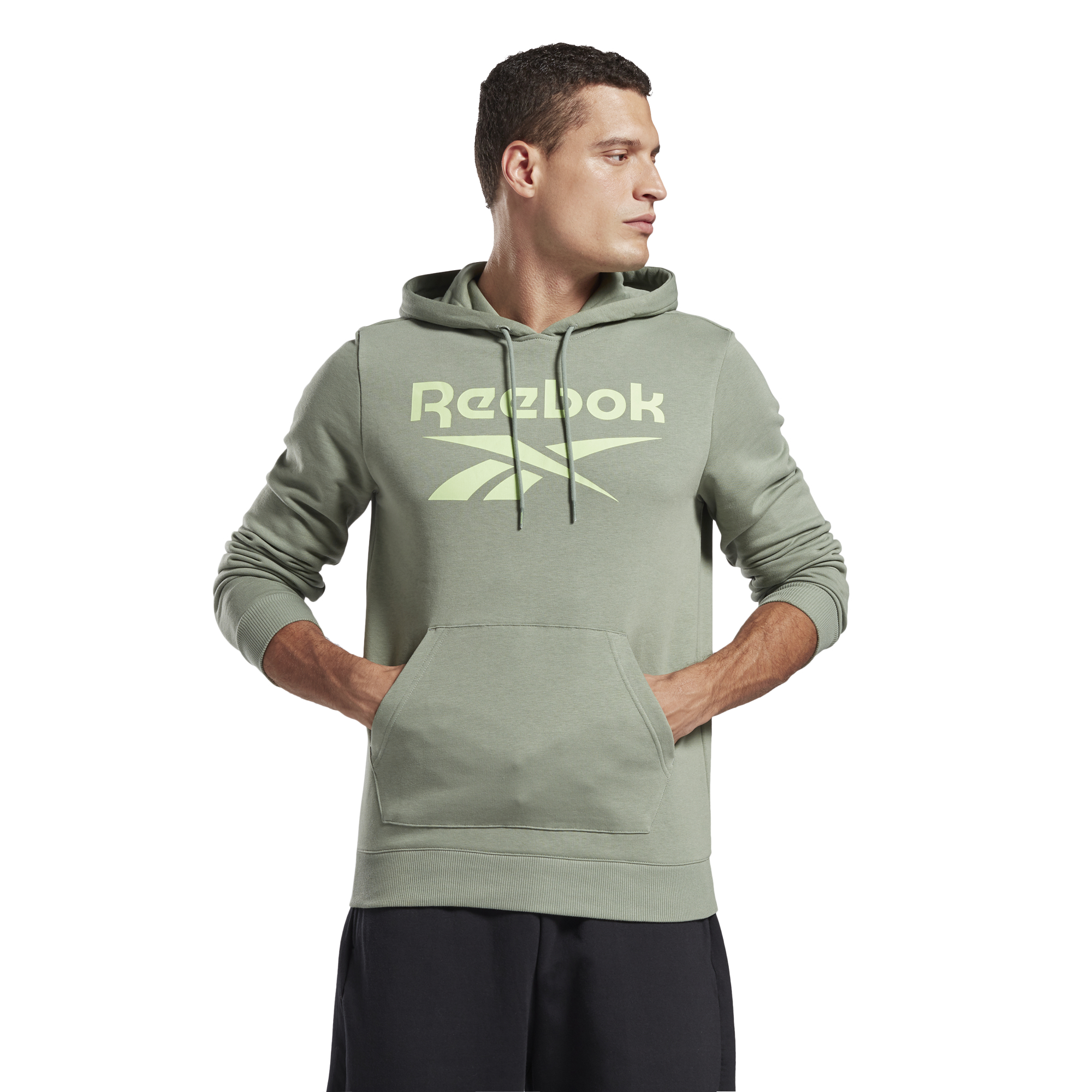 Reebok Identity Big Logo Hoodie M - harmony green