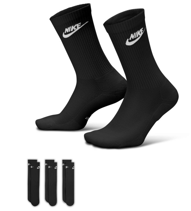 Skarpety Nike Everyday Elevated Crew 3P - black