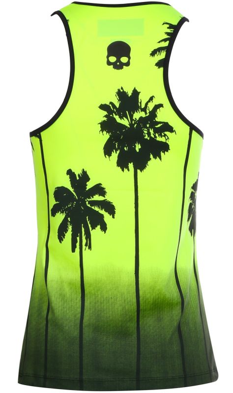 Hydrogen Palm Tank Top Woman - fluo yellow